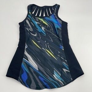 UEC Fabletics multi color high neck athletic tank top size XS